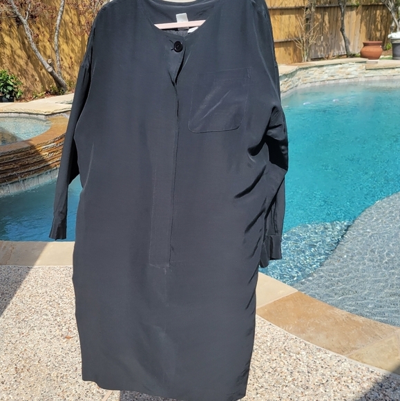 NWOT CW Clifford & Wills 100% silk dress black M - Picture 2 of 7